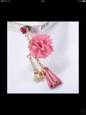 Pingente rosa para saída de fone de ouvido