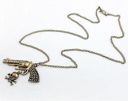 Corrente com pingente arma
