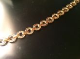 Pulseira de aros banhado a ouro amarelo 18kl