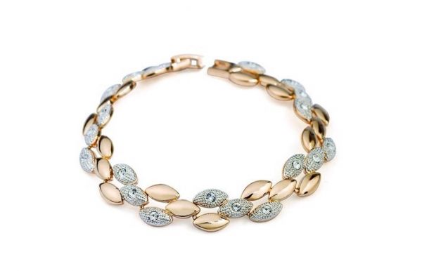 Pulseira banhada a ouro 18k