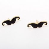 Par de brincos bigode